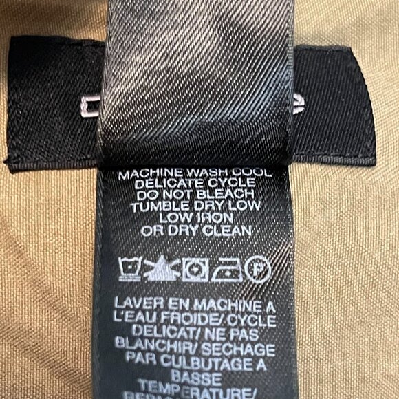 Claiborne Men Classic Neutral Old Money Retro 70s 100% Silk Button Shirt L - Picture 11 of 11